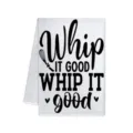 Strofinaccio da cucina bianco con stampa di testo, canovaccio assorbente per uso quotidiano. - 40x60cm / Stile A