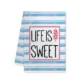 Toalla de cocina con rayas de helado de verano microfibra paño de limpieza de vajilla - Estilo A / 40x60cm