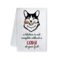 Asciugamano cucina Corgi simpatico cane strofinaccio assorbente per decorazione casa - Corgi