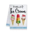 Toalla de cocina estampada helado verano microfibra paño de limpieza absorbente detalle - Estilo B / 40x60cm
