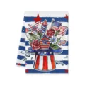 American Independence Day kitchen towel with festive watercolor patriotic print for holiday decor. - Style A / 40x60cm