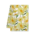 Toalla de cocina margarita acuarela, girasol amarillo floral de verano detalle. - 40x60cm / Letra B