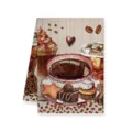 Serviette de cuisine motif café torchon absorbant en microfibre pour usage quotidien. - 40x60cm / Style A