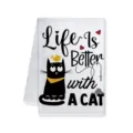 Toalla de cocina diseño de gato, paño absorbente y decorativo ideal para la limpieza. - 40x60cm / Estilo C