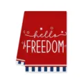 Amerikaanse Onafhankelijkheidsdag bedrukte handdoek rood blauw patriottische keukendoek - Stijl R