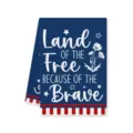 Patriottische keukentheedoek met Amerikaanse vlag rode witte blauwe sterren en strepen. - Stijl N
