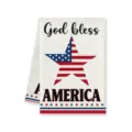 Amerikaanse Onafhankelijkheidsdag bedrukte keuken theedoek en vaatdoek variant - Stijl J