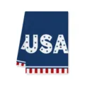 Amerikaanse Onafhankelijkheidsdag keuken theedoek, blauw USA sterren patroon mooi. - Stijl O