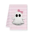 Strofinaccio da cucina carino fantasma a righe rosa asciugamano assorbente morbido nuovo - 40x60cm / modello A