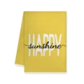 Gelbes Küchentuch Detail mit fröhlicher Sunshine Typografie und weichem saugfähigen Stoff. - 40x60cm / Stil B
