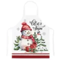 Kerst sneeuwman schort keuken koken bakken feestelijke vakantie feest schattige stijl cadeau - Stijl E
