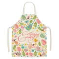 Easter kitchen apron with cute eggs print, durable cotton blend fabric, adjustable strap. - One Size / Easter-10