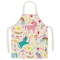Süße Küchenschürze mit Einhorn-Druck und verstellbaren Trägern zum Kochen und Backen. - Einhorn 13