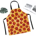 Lustige Pizza Motiv Küchenschürze zum Kochen, Backen und für den Haushalt. Praktisch. - Kinder Einheitsgröße / Salami Pizza (W337604)