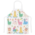 Schattige Cartoon Alpaca Print Keukenschort, Waterdichte Kookslab voor Dames en Heren - Stijl L