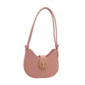 Pink shoulder bag for women minimalist casual hobo dumpling bag chic design stylish - Pink