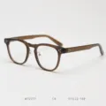 Vintage TR90 optical glasses frame for men and women, stylish retro brown clear eye glasses. - Brown Tea C4