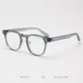 Retro transparent grey TR90 optical glasses frame for daily wear stylish vintage clear lens. - Haze Blue C8