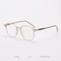 Montatura per occhiali TR90 rosa trasparente elegante leggera perfetta per uso quotidiano - Marrone opaco C5