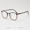 Retro round tortoise shell optical glasses frame for men and women, stylish and lightweight daily. - Tortoiseshell