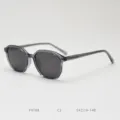 Classic polygon TR90 polarized sunglasses for men and women UV protection stylish eyewear - Transparent Grey All Grey C2