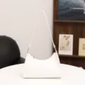 Weißer minimalistischer Damen Umhängetasche, elegante Handtasche für Alltag und Büro. - Weiß
