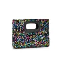 Colorful sequin handbag, stylish casual commute tote bag with comfortable handle design. - Sequin Black