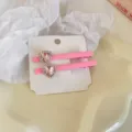 Roze strass hart eendebek haarspelden schattige haaraccessoires voor vrouwen en meisjes - 11# Eendenbek Clip - Roze Enkel Hart (Paar)