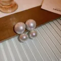 Perlen Ohrringe elegante Vintage Stil schicke minimalistische Design Schmuck Geschenk für Damen - Großer Perlenstil (15#) / Weiß