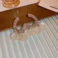 Vintage Palast Stil Strass Muschel Blüten Quaste Ohrringe, elegante luxuriöse Schmuck. - Muschelquaste Stil (16#)