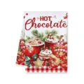Kerst Heete Chocolade Peperkoek Keukenhanddoek Absorberend Microvezel Handdoek - 40x60cm / B-Warme Chocolademelk Stijl