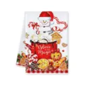 Kerst warme chocolademelk peperkoek bedrukte microvezel keukenhanddoek, absorberend handdoek. - 40x60cm / D-Geloof in Magie Stijl