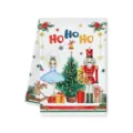 Strofinaccio Natale Schiaccianoci microfibra cucina pulizia decorazione festiva - 40x60cm / Stile Schiaccianoci HOHOHO (C)
