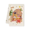 Christmas gingerbread man kitchen towel absorbent microfiber dish towel holiday decor - Style G