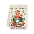 Christmas gingerbread man hot cocoa kitchen towel absorbent microfiber cleaning dish cloth - Style H