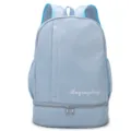 Zaino sportivo azzurro con scomparto scarpe, tessuto oxford, zaino casual per viaggi e sport. - Celeste