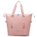 Borsa da viaggio fitness rosa da donna con separazione bagnato asciutto e capienza. - Rosa