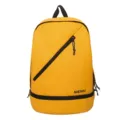 Zaino giallo impermeabile con vano scarpe e cerniera diagonale per sport e tempo libero. - Arancione