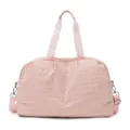Borsa da viaggio rosa per donna, grande capacità borsa sportiva da palestra impermeabile tracolla. - Rosa