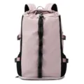 Zaino sportivo rosa e nero, grande zaino da viaggio casual con cinghie per uso quotidiano. - Viola chiaro