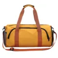Grande borsa da viaggio sportiva borsone fitness con scomparto scarpe in colore giallo. - Arancione