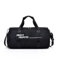 Borsa sportiva nera borsone da palestra con tracolla, borsa viaggio fitness per uomo e donna. - Taglia L / Nero