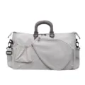 Borsa da badminton da tennis grigio chiaro con tasca per racchetta, grande borsa sportiva. - Grigio