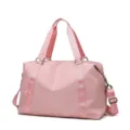 Borsa da viaggio rosa con grande capacità e leggera borsa sportiva per donna da weekend - Taglia S / Rosa