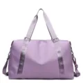 Purple travel duffel bag large capacity lightweight waterproof gym luggage bag for women. - L / Purple
