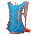 Lightweight cycling backpack outdoor sports hiking hydration bag with bungee cord - Blue