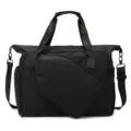 Borsa sportiva nera di grande capacità, borsa a tracolla casual per racchetta da tennis outdoor - Nero