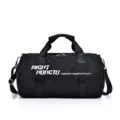 Borsa da palestra nera per uomo e donna, borsone da viaggio con scomparto scarpe. - Taglia S / Nero