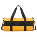 Large capacity sports gym bag and travel duffel for men and women, lightweight and durable. - Orange