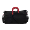 Borsa sportiva nera con manici rossi, grande capacita tennis badminton palestra viaggio SKU. - Nero